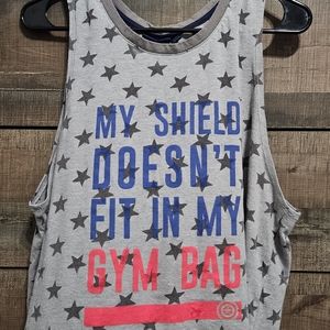 Captain America Workout Tank Top